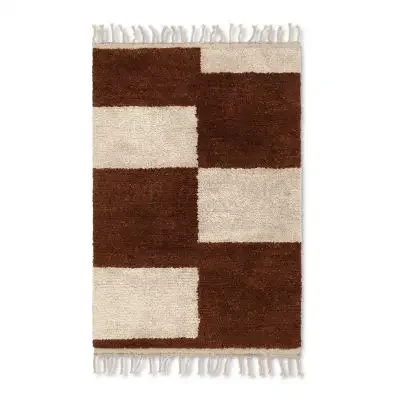 Dywan Mara 120X80 Cm Ceglasty Ferm Living Popularny