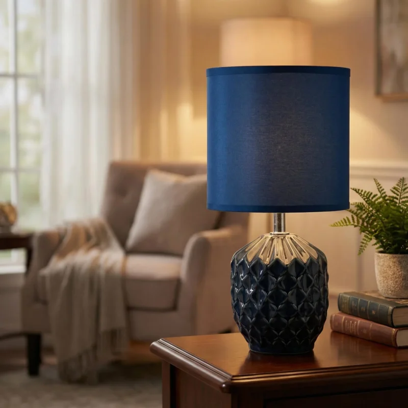 Lampa stołowa MONDEX LETI 10x14x28,5 cm niebieska Niska cena