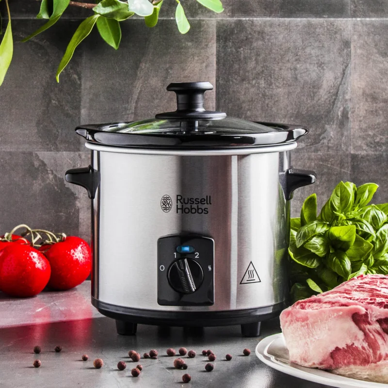 RUSSELL HOBBS Compact Home 110 W - wolnowar / garnek elektryczny ze stali nierdzewnej Do wyczerpania zapasów