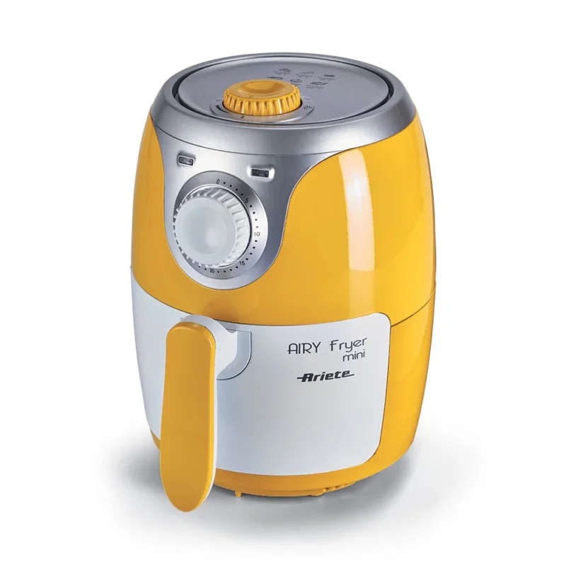 ARIETE 4615 Air Fryer Mini 1000 W żółta - frytkownica beztłuszczowa ze stali nierdzewnej Bestseller