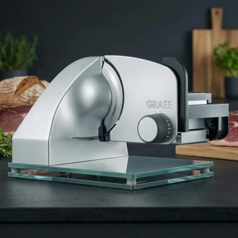 GRAEF Chef''s Line Master M20 170 W - krajalnica do chleba i wędlin ze stali nierdzewnej elektryczna Popularny