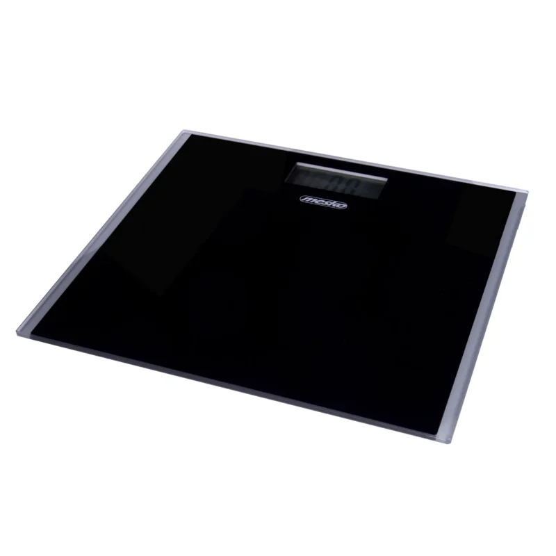 Okazja MESKO Personal 28 x 24,5 cm czarna - waga łazienkowa elektroniczna szklana