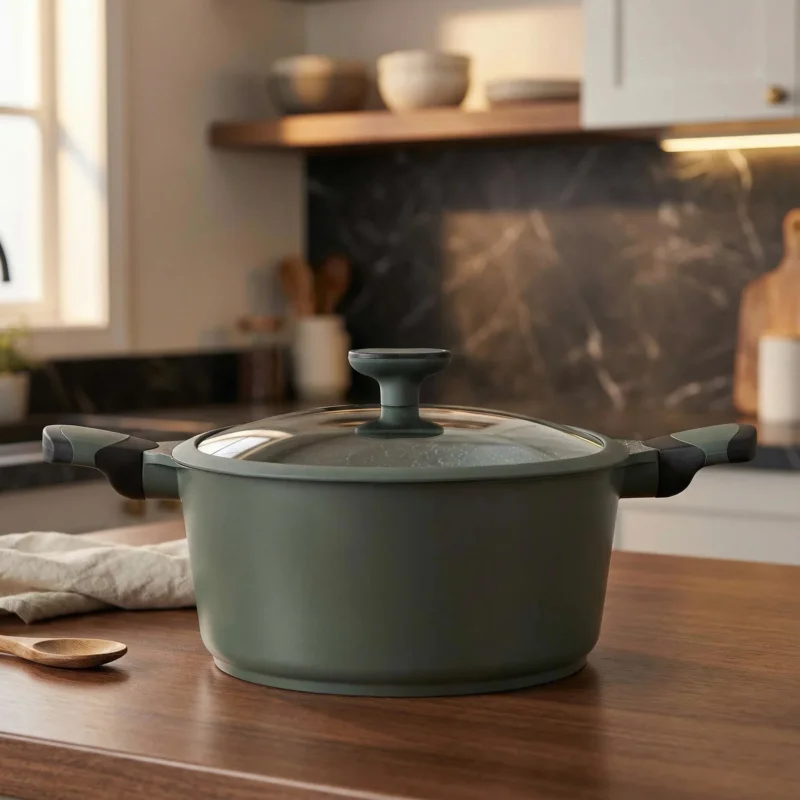 Garnek aluminiowy z pokrywką STARKE PRO VIRIDI 6,2 l Bestseller