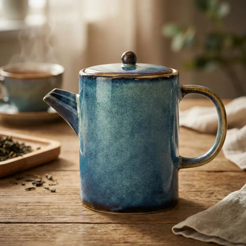 VERLO Deep Blue - dzbanek do herbaty i kawy porcelanowy 0,4 l Oferta limitowana