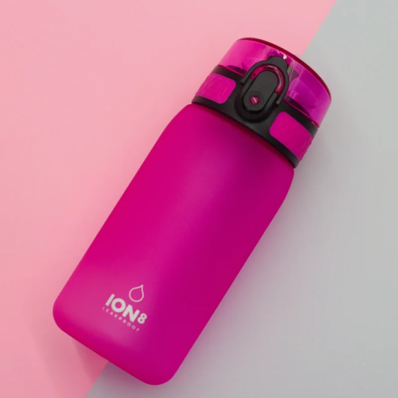 Sprawdź teraz ION8 One Touch 0,4 l różowa - butelka na wodę i napoje tritanowa