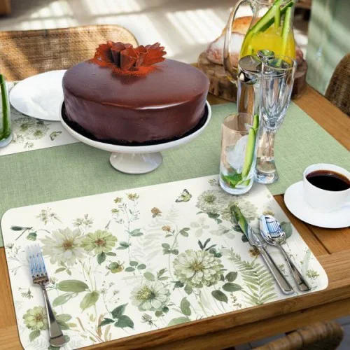 Mata stołowa / Podkładka na stół plastikowa dwustronna CALA HOME GREEN FIELDS 43 x 28,5 cm Ostatnia szansa