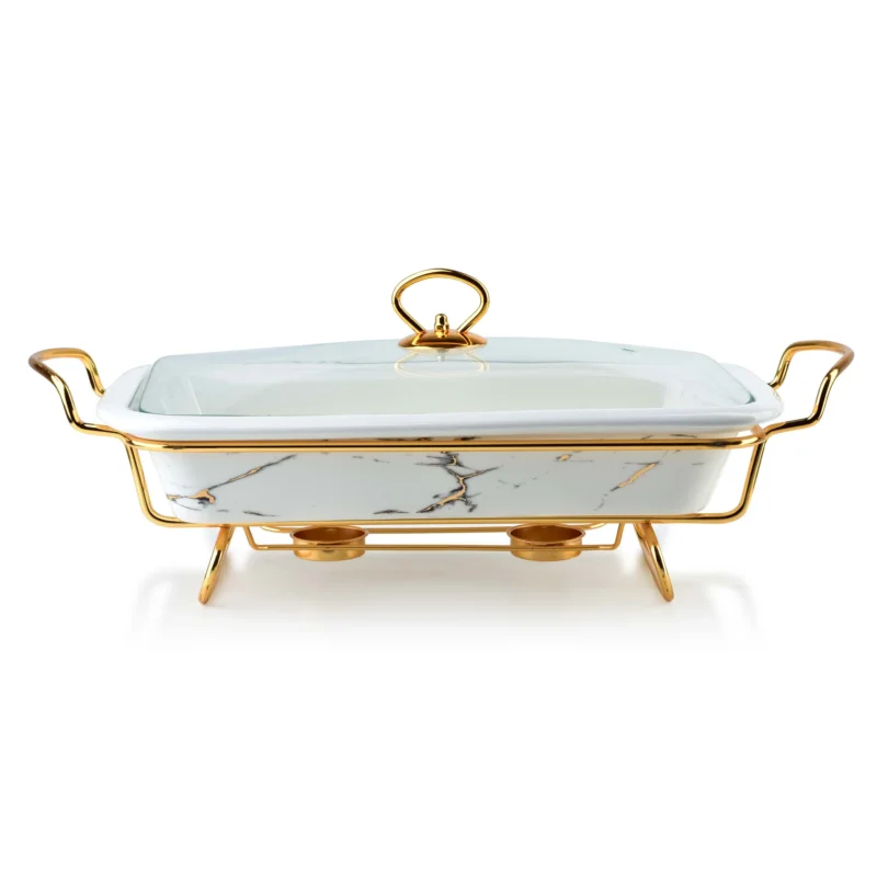 Tani Naczynie ceramiczne z pokrywką i podgrzewaczem COOKINI ELEGANT KITCHEN 2,4 l