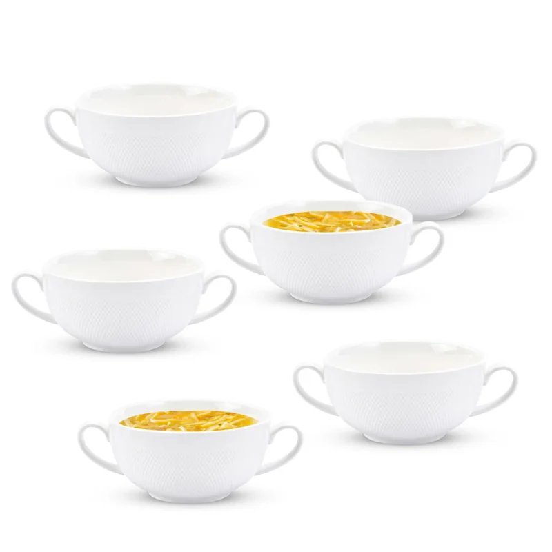 Bulionówki porcelanowe FLORINA CORTINA 400 ml 6 szt. Tylko do końca tygodnia