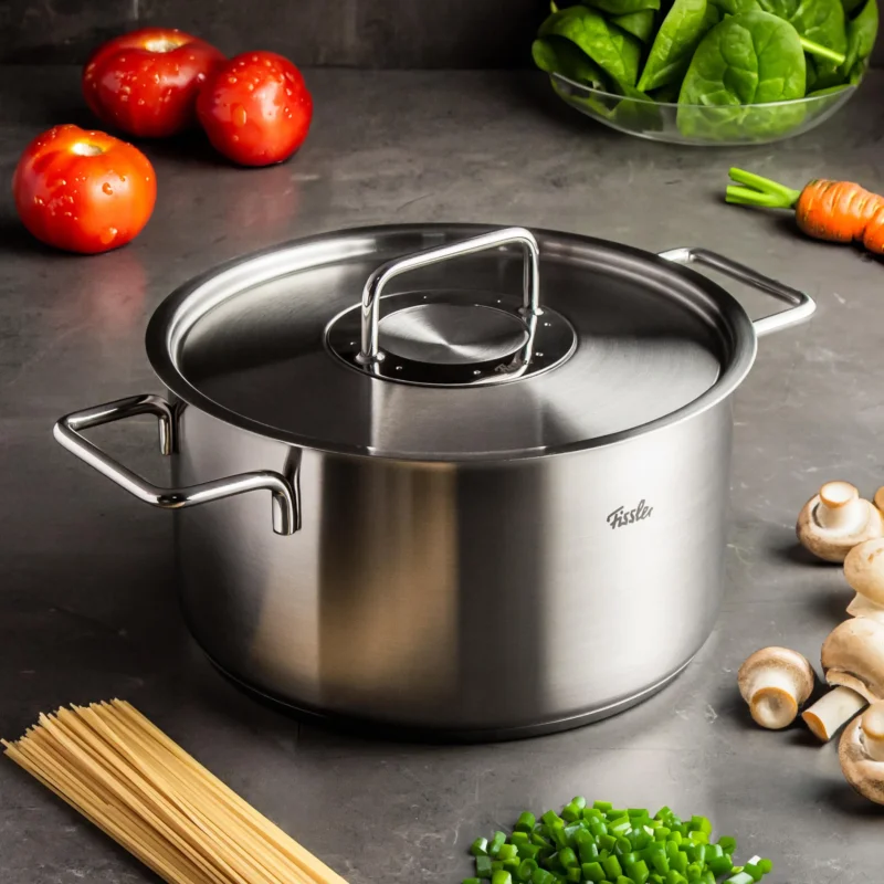 FISSLER Pure Collection 5,7 l - garnek ze stali nierdzewnej z pokrywką Tylko do końca tygodnia