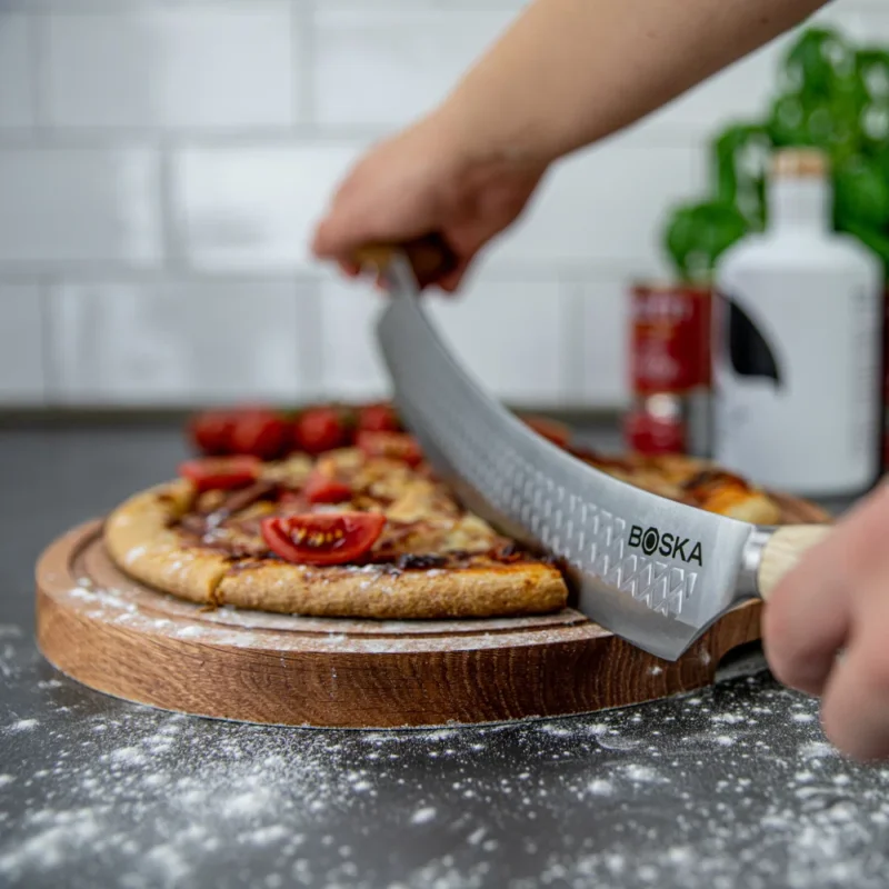 Nowy BOSKA Oslo+ 44 cm - nóż do krojenia pizzy ze stali nierdzewnej
