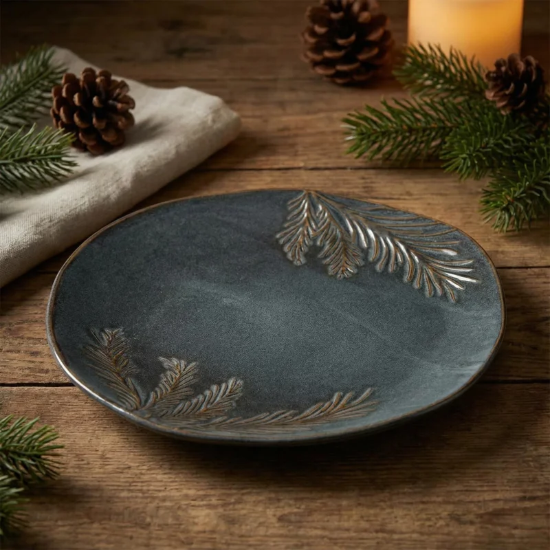Wyprzedaż Talerz deserowy ceramiczny ALTOM DESIGN Reactive Sosnowy las 21 cm