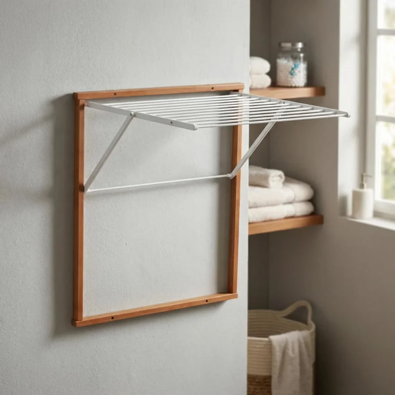 ARREDAMENTI Kledy 79 x 69 cm - suszarka na pranie ścienna składana Premium