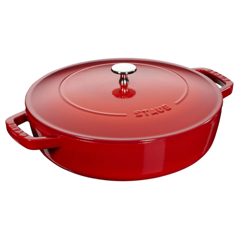 STAUB 24 cm - patelnia żeliwna z pokrywką Wyprzedaż