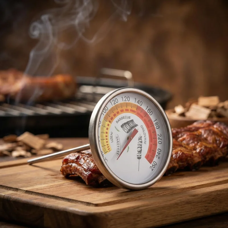 Termometr kuchenny do wędzarni ze stali nierdzewnej SMOKEHOUSE THERMOMETER Okazja