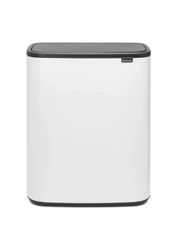 Bestseller BRABANTIA Touch Bin Bo 60 l biały - kosz na śmieci ze stali nierdzewnej