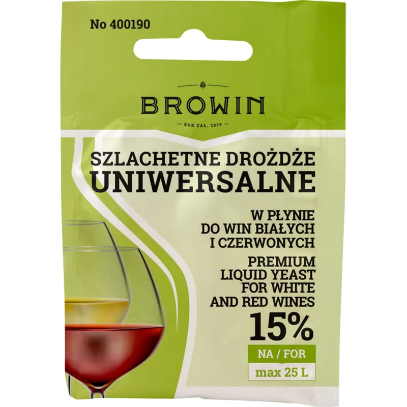 BROWIN Classic 20 ml - drożdże winiarskie w płynie uniwersalne Popularny