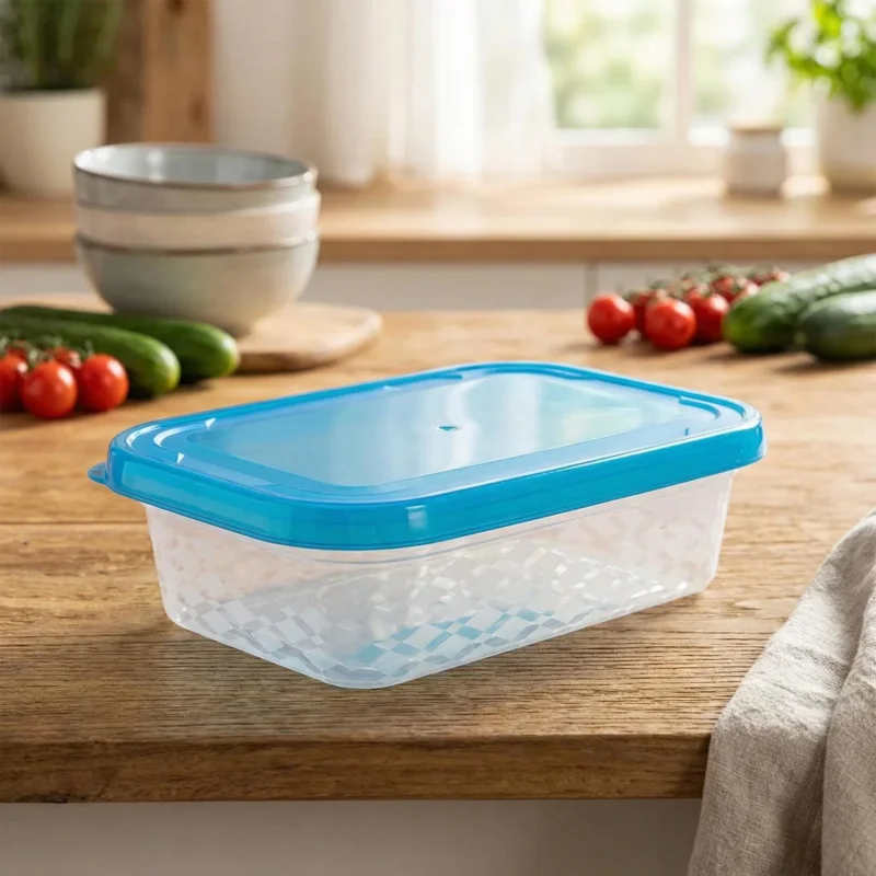Pojemnik na żywność prostokątny z pokrywą BRANQ BLUE BOX 1,5 l niebieski Kup teraz