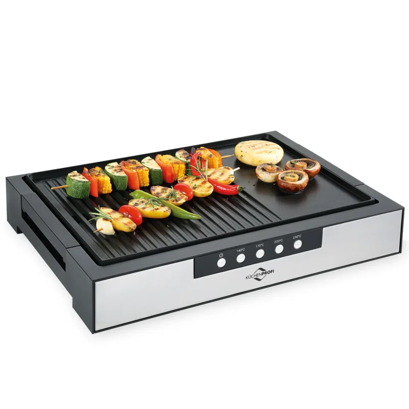 Tylko do końca tygodnia KUCHENPROFI Style 2000 W - grill elektryczny ze stali nierdzewnej