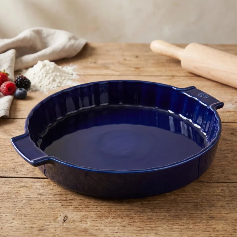 Bezpieczna płatność PEUGEOT Appolia 28 cm niebieska - forma do pieczenia tarty ceramiczna