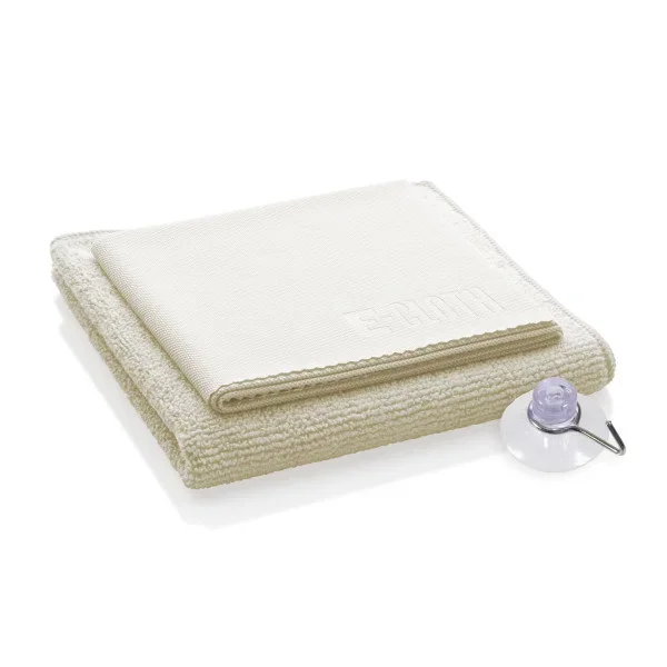 Zamów teraz Ścierki kuchenne do szkła z mikrowłókna E-CLOTH SHOWER KREMOWE 2 szt.