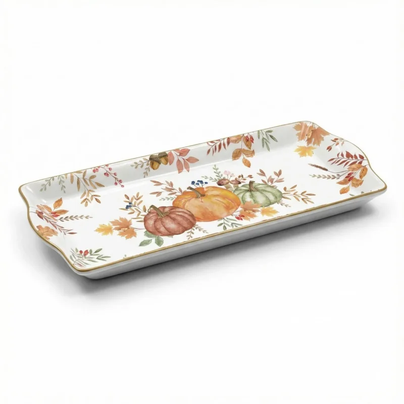 Rabat Półmisek prostokątny z motywem jesiennym EASY LIFE 35 x 15 cm