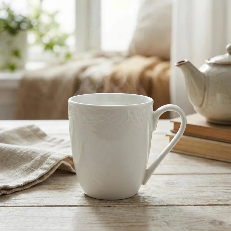 Wyprzedaż Kubek HOMEDELUX DECO 350 ml biały