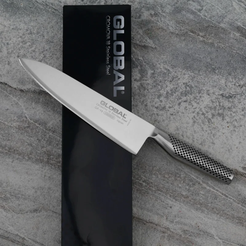 GLOBAL GF-98 20,5 cm - japoński nóż szefa kuchni ze stali nierdzewnej Ekspresowa dostawa