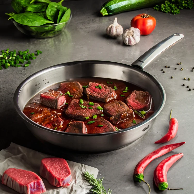 FISSLER Pure Collection 28 cm - patelnia stalowa Ostatnie sztuki