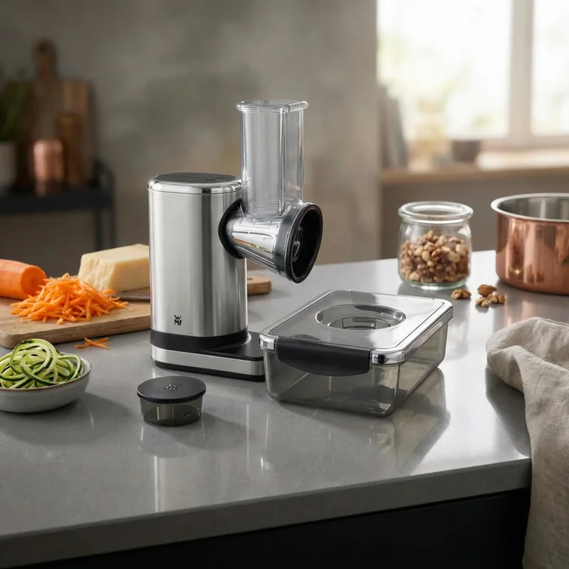 WMF Electro Kitchenminis - tarka kuchenna elektryczna ze stali nierdzewnej Łatwy zwrot