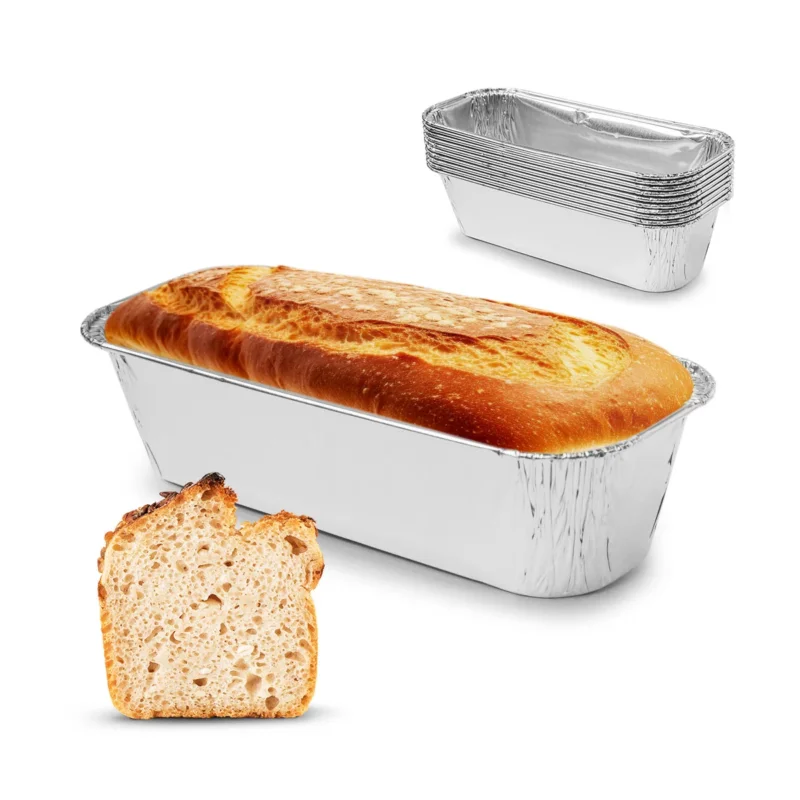 Bezpieczna płatność Foremki do pieczenia chleba aluminiowe 10 szt.