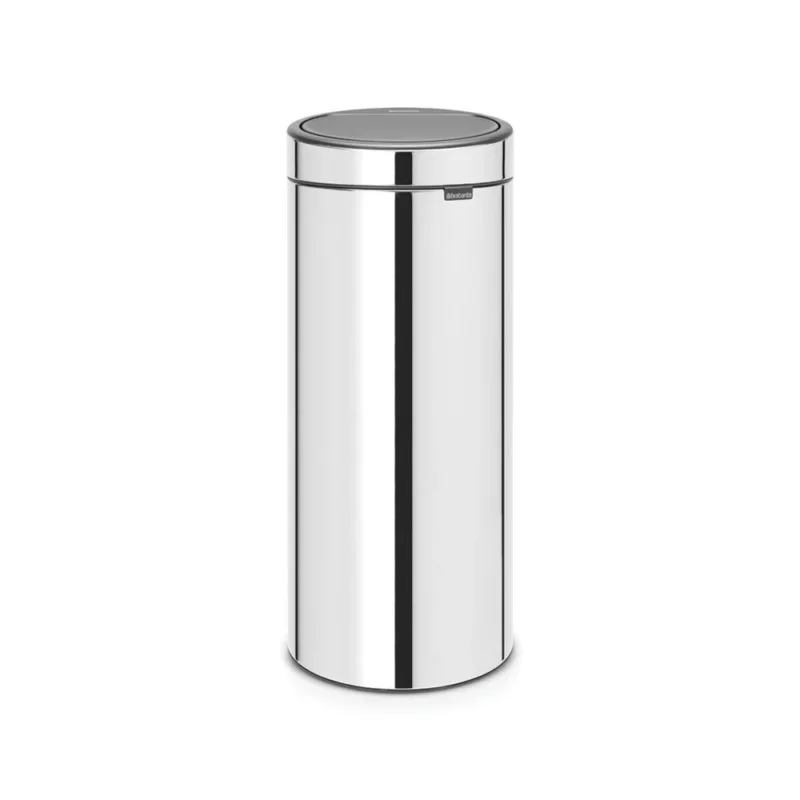 Szybka wysyłka BRABANTIA Touch Bin 30 l srebrny - kosz na śmieci stalowy