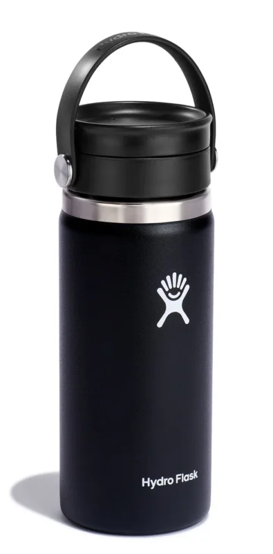 Dostępne od ręki HYDRO FLASK Wide Flex Sip Lid Black – butelka 16 oz