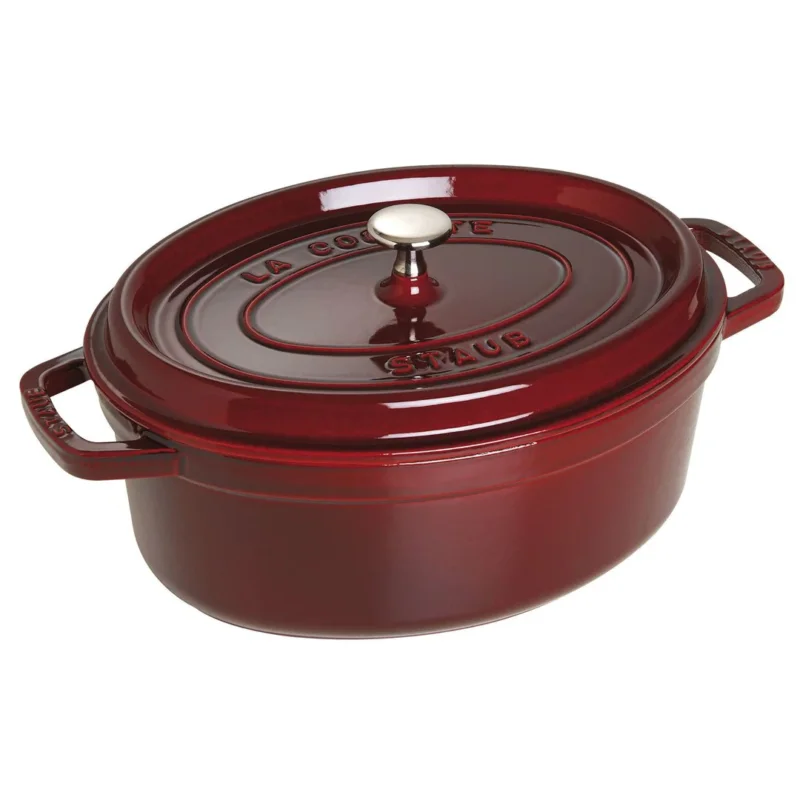 Szybka wysyłka STAUB LA COCOTTE Garnek żeliwny owalny 3.2 ltr, grenadynowy