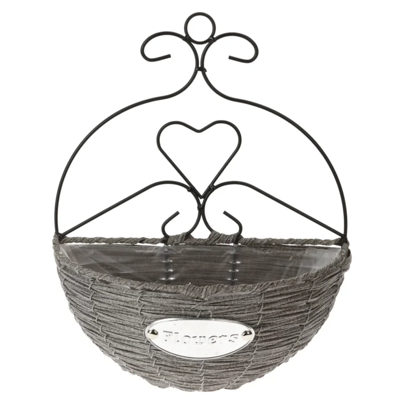 Szybka dostawa Doniczka / Osłonka na kwiaty wisząca metalowa FLOWERS POT