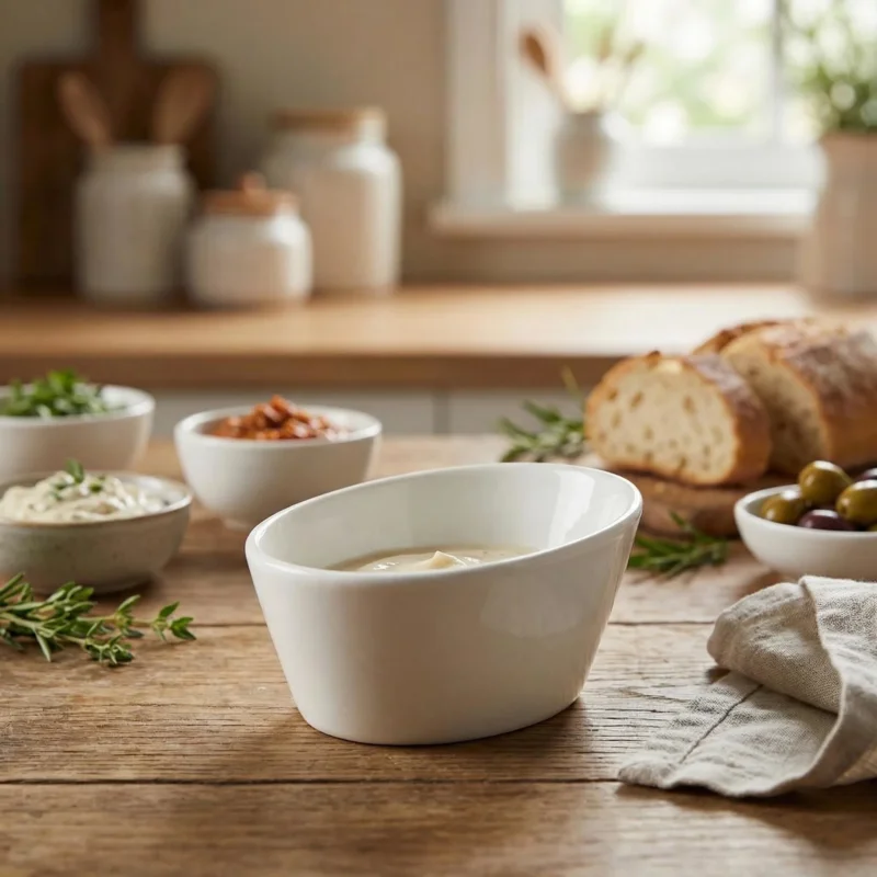 Okazja Miseczka do dipów i przekąsek porcelanowa ALTOM DESIGN REGULAR 10 cm kremowa