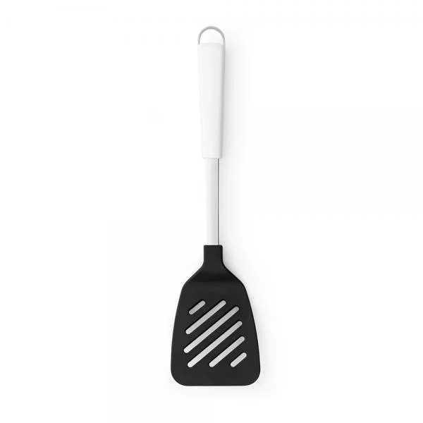 Cena promocyjna BRABANTIA Essential 33 cm czarna - łopatka kuchenna ażurowa nylonowa