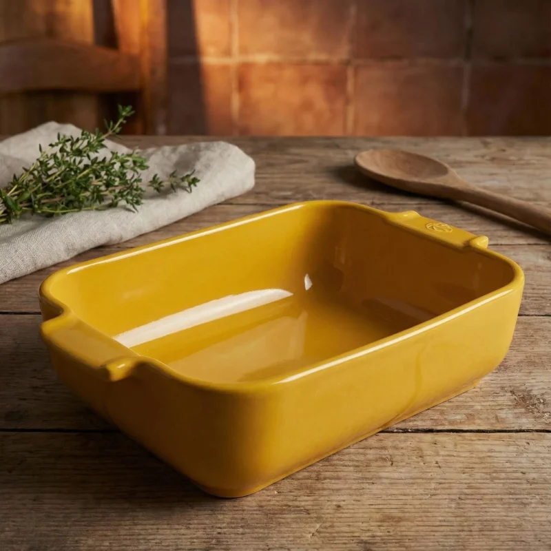 Najlepsza cena PEUGEOT Appolia 30 x 22,1 cm żółte - naczynie żaroodporne do zapiekania ceramiczne