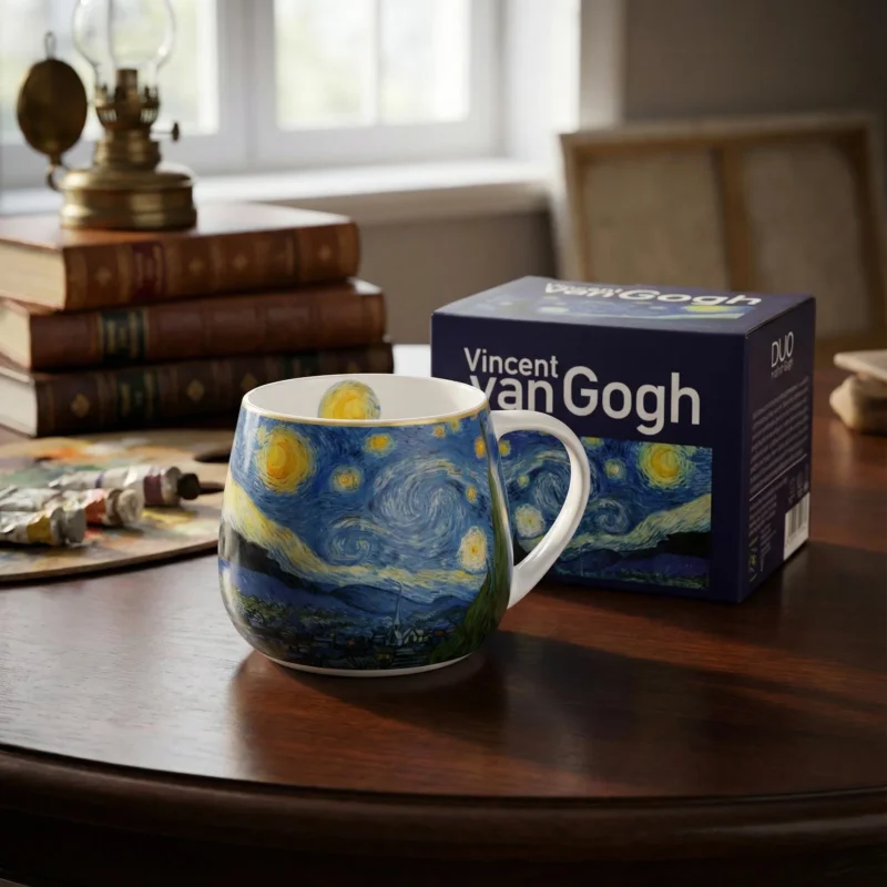 Promocja Kubek porcelanowy DUO ART GALLERY STARRY NIGHT BY V. VAN GOGH 430 ml