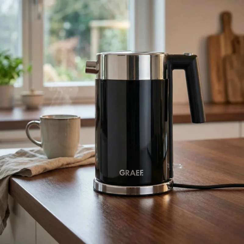 GRAEF Young Line WK62 1,5 l - czajnik elektryczny bezprzewodowy ze stali nierdzewnej Ostatnie sztuki