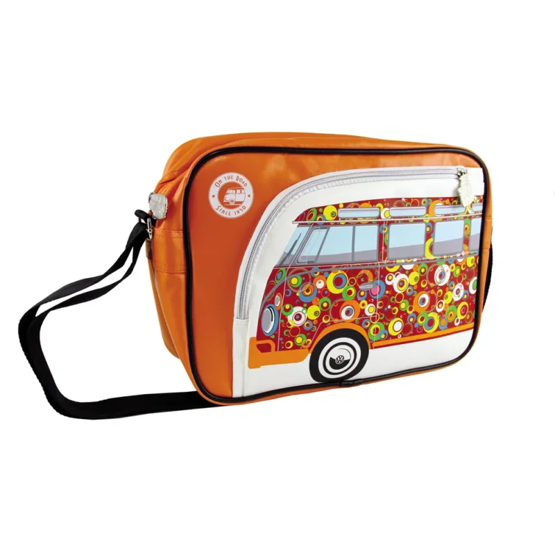 Torba na ramię poliestrowa VOLKSWAGEN COLLECTION BY BRISA LOVE BUS POMARAŃCZOWA Tylko dziś