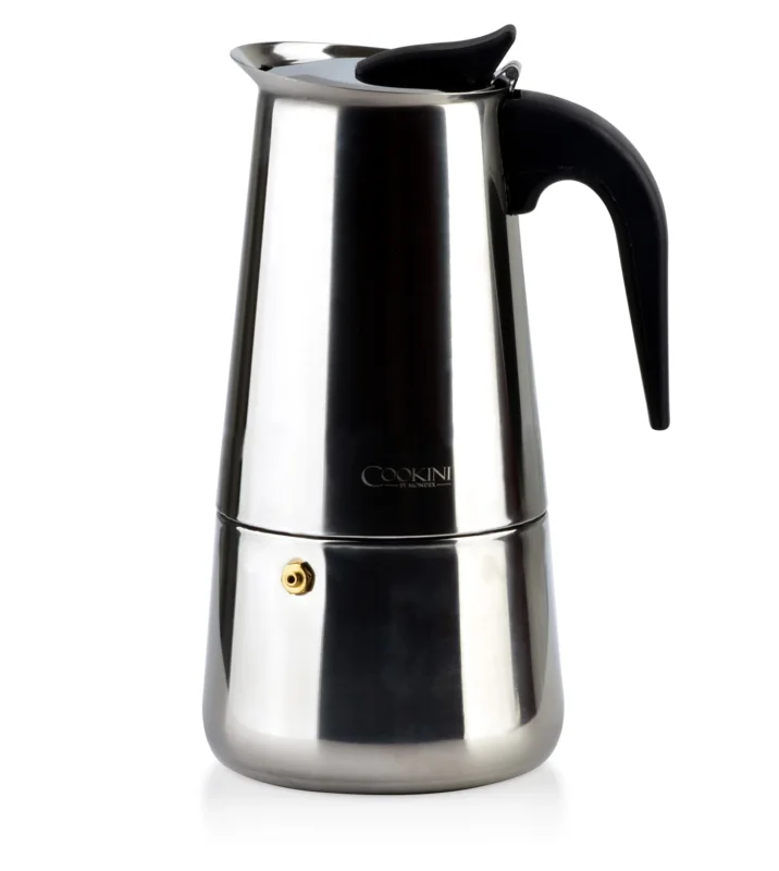 Tylko dziś Kawiarka ze stali nierdzewnej ciśnieniowa na 9 filiżanek espresso (9 tz) COOKINI GIOVANNA