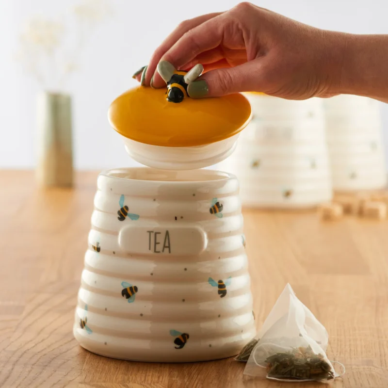 Nowy PRICE AND KENSINGTON Sweet Bee - pojemnik na herbatę kamionkowy