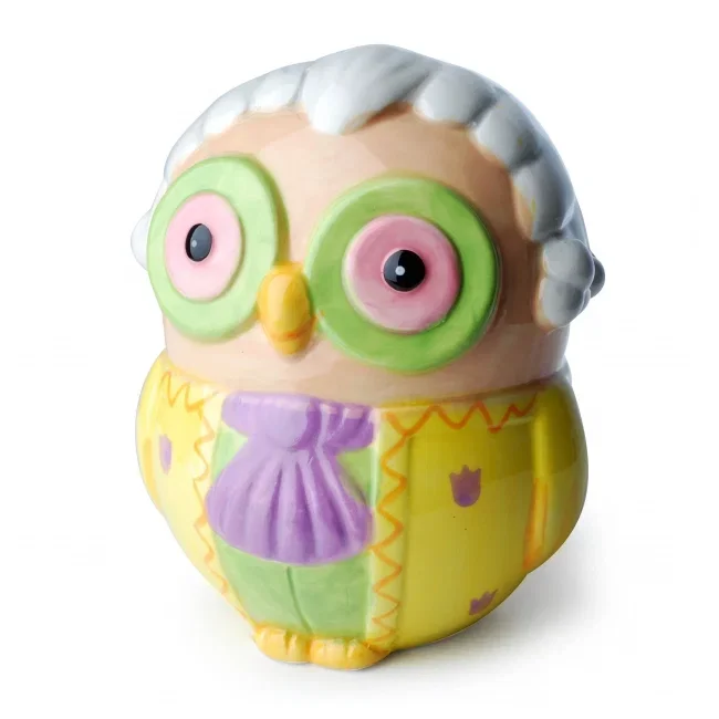 Skarbonka ceramiczna SOWA ŻÓŁTA Hit cenowy
