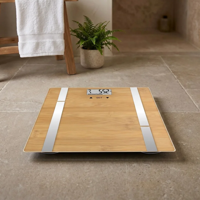 Tylko do końca tygodnia Waga łazienkowa elektroniczna TERRAILLON BAMBOO FIT 180 kg
