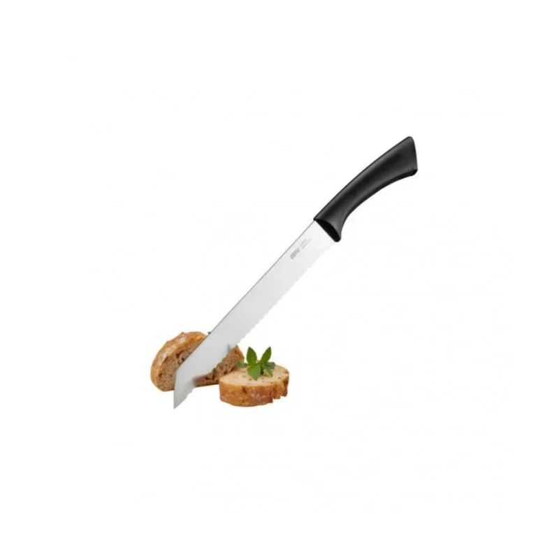 GEFU Senso 21 cm czarny - nóż do krojenia chleba i pieczywa ze stali nierdzewnej Nowy