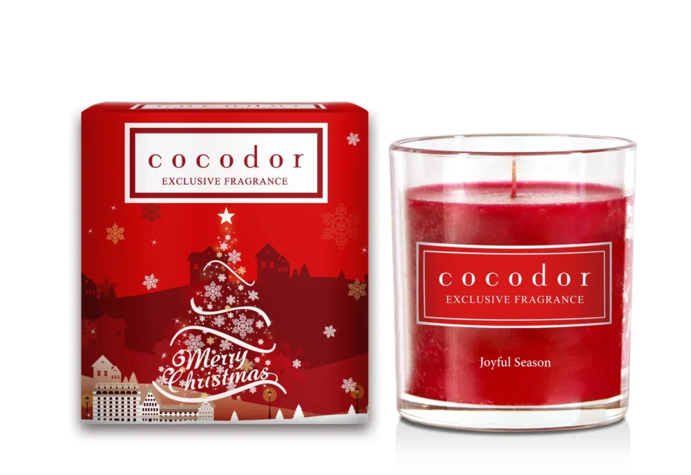 Świeca zapachowa w szkle świąteczna COCODOR JOYFUL SEASON PREMIUM 140 g Wybór klientów