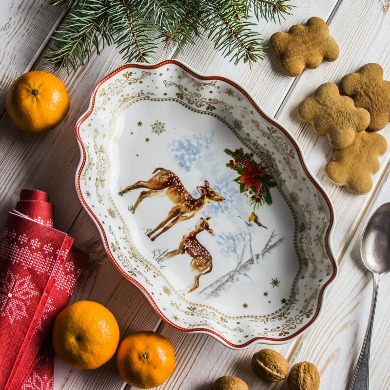 Półmisek porcelanowy CHRISTMAS MELODY 30 x 20,5 cm Zamów dziś