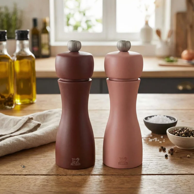 Bezpieczne zakupy PEUGEOT Tahiti Duo 15 cm 2 szt. - młynki do soli i pieprzu drewniane ręczne
