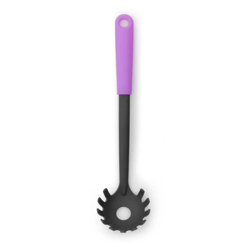 BRABANTIA Tasty Colours 35,5 cm fioletowa - łyżka do makaronu ze stali nierdzewnej Niska cena