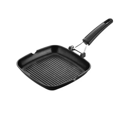 TESCOMA Premium 24 x 24 cm czarna - patelnia grillowa nieprzywierająca Nowy